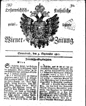 Wiener Zeitung 18070905 Seite: 1