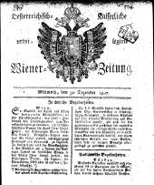 Wiener Zeitung 18071230 Seite: 1