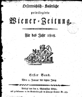 Wiener Zeitung 1808bl01 Seite: 1