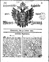 Wiener Zeitung 18080130 Seite: 1