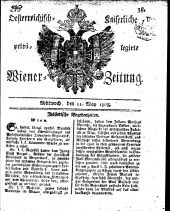 Wiener Zeitung 18080511 Seite: 1
