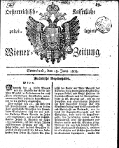 Wiener Zeitung 18080618 Seite: 1