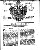 Wiener Zeitung 18080629 Seite: 1