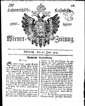 Wiener Zeitung 18080720 Seite: 1