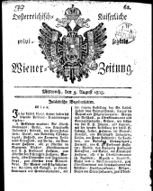Wiener Zeitung 18080803 Seite: 1