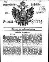 Wiener Zeitung 18080914 Seite: 1