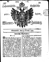 Wiener Zeitung 18081029 Seite: 1