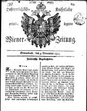 Wiener Zeitung 18081105 Seite: 1