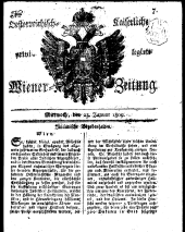 Wiener Zeitung 18090125 Seite: 1