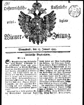 Wiener Zeitung 18090128 Seite: 1