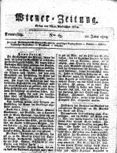 Wiener Zeitung 18090622 Seite: 1