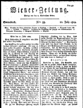 Wiener Zeitung 18090722 Seite: 1