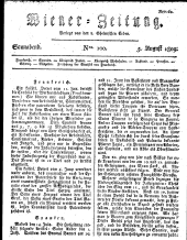 Wiener Zeitung 18090805 Seite: 1