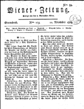 Wiener Zeitung 18091111 Seite: 1