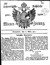 Wiener Zeitung 18100317 Seite: 1