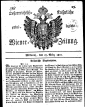 Wiener Zeitung 18100328 Seite: 1