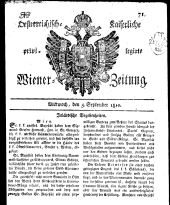 Wiener Zeitung 18100905 Seite: 1