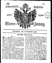 Wiener Zeitung 18100922 Seite: 1