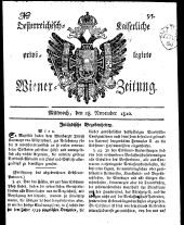 Wiener Zeitung 18101128 Seite: 1