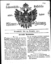 Wiener Zeitung 18101229 Seite: 1