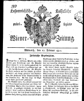 Wiener Zeitung 18110227 Seite: 1