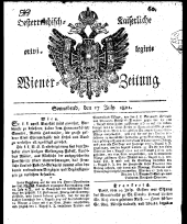 Wiener Zeitung 18110727 Seite: 1