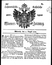 Wiener Zeitung 18110821 Seite: 1