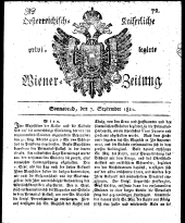 Wiener Zeitung 18110907 Seite: 1