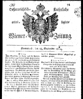 Wiener Zeitung 18110928 Seite: 1