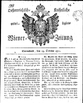 Wiener Zeitung 18111019 Seite: 1