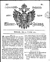 Wiener Zeitung 18111030 Seite: 1