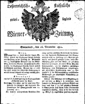 Wiener Zeitung 18111116 Seite: 1