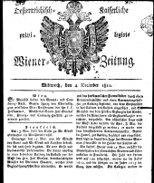 Wiener Zeitung 18111204 Seite: 1