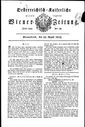 Wiener Zeitung 18120822 Seite: 1