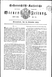 Wiener Zeitung 18120912 Seite: 1