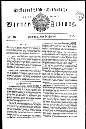 Wiener Zeitung 18130206 Seite: 1