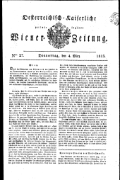 Wiener Zeitung 18130304 Seite: 1