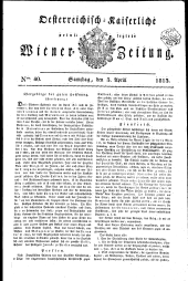 Wiener Zeitung 18130403 Seite: 1