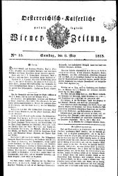 Wiener Zeitung 18130508 Seite: 1