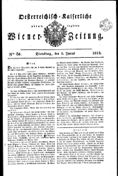 Wiener Zeitung 18130608 Seite: 1