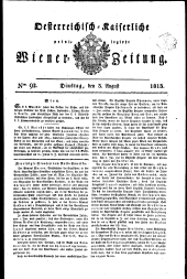 Wiener Zeitung 18130803 Seite: 1