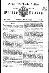 Wiener Zeitung 18130828 Seite: 1