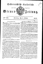 Wiener Zeitung 18131008 Seite: 1