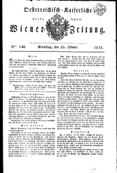 Wiener Zeitung 18131023 Seite: 1