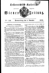 Wiener Zeitung 18131104 Seite: 1