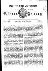 Wiener Zeitung 18131108 Seite: 1