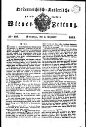 Wiener Zeitung 18131205 Seite: 1