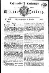 Wiener Zeitung 18131208 Seite: 1