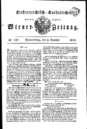 Wiener Zeitung 18131209 Seite: 1