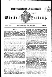 Wiener Zeitung 18131210 Seite: 1